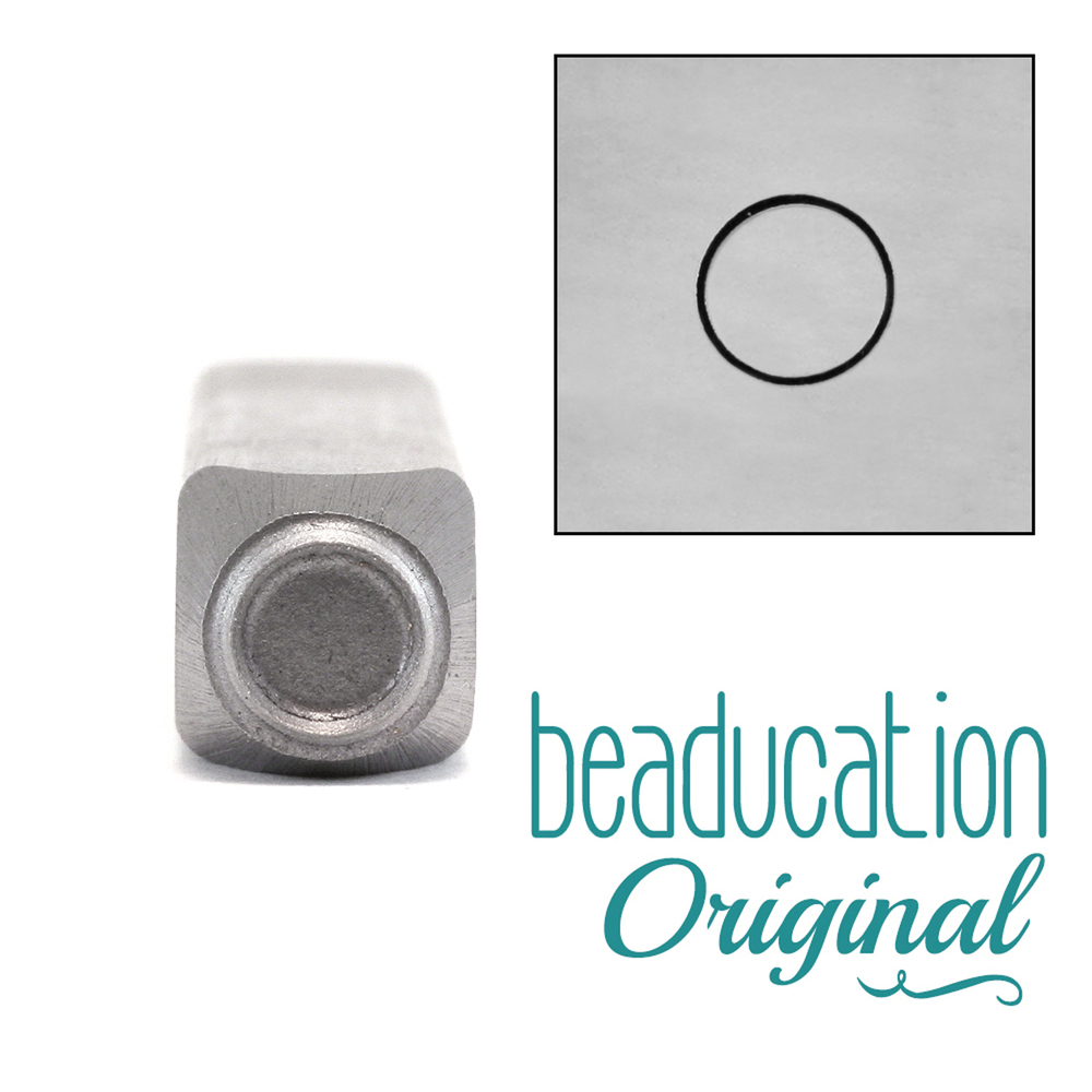 Metal Stamping Tools Circle Metal Design Stamp 6mm - Beaducation Original